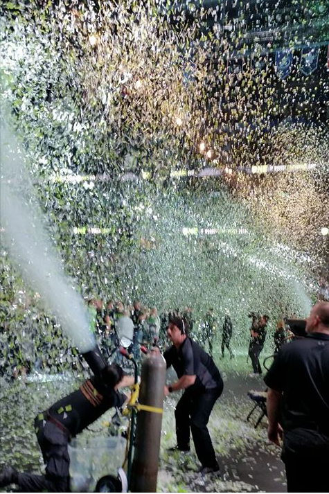 confetti blower, Large Continuous Feed Venturi Confetti Blowers
